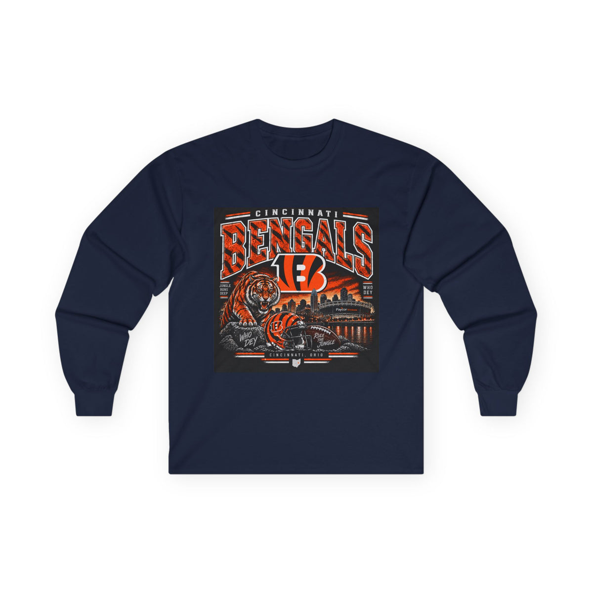 Cincinnati Bengals Jungle Reign - Unisex Ultra Cotton Long Sleeve Tee