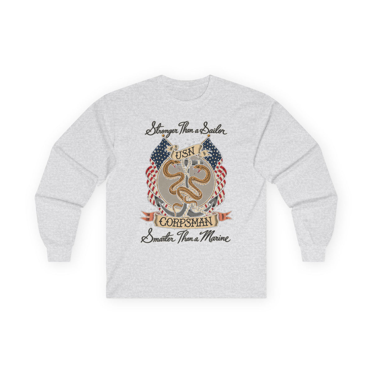 Corpsman Pride Crest - Unisex Ultra Cotton Long Sleeve Tee