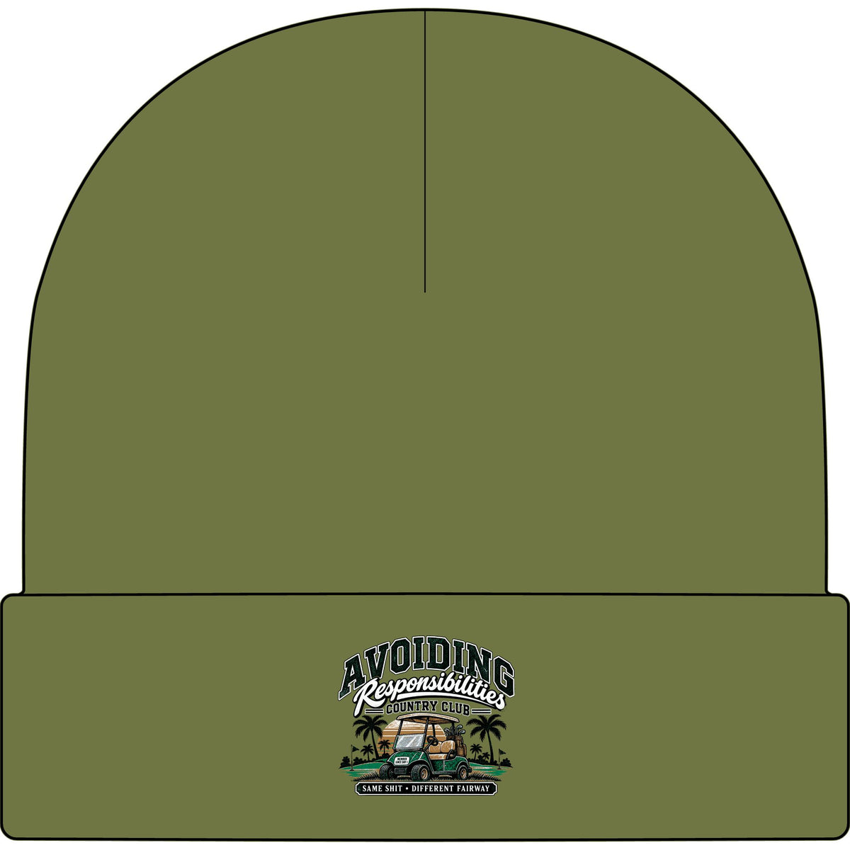 Avoiding Responsibility Country Club - AS Colour 1107 Cuff Beanie