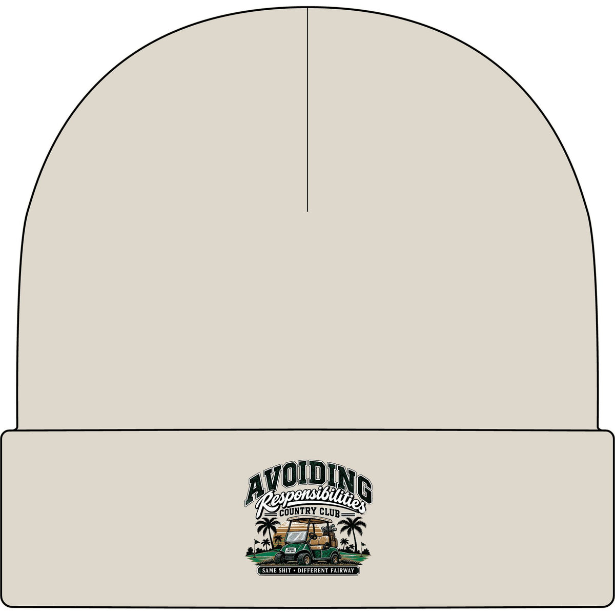 Avoiding Responsibility Country Club - AS Colour 1107 Cuff Beanie