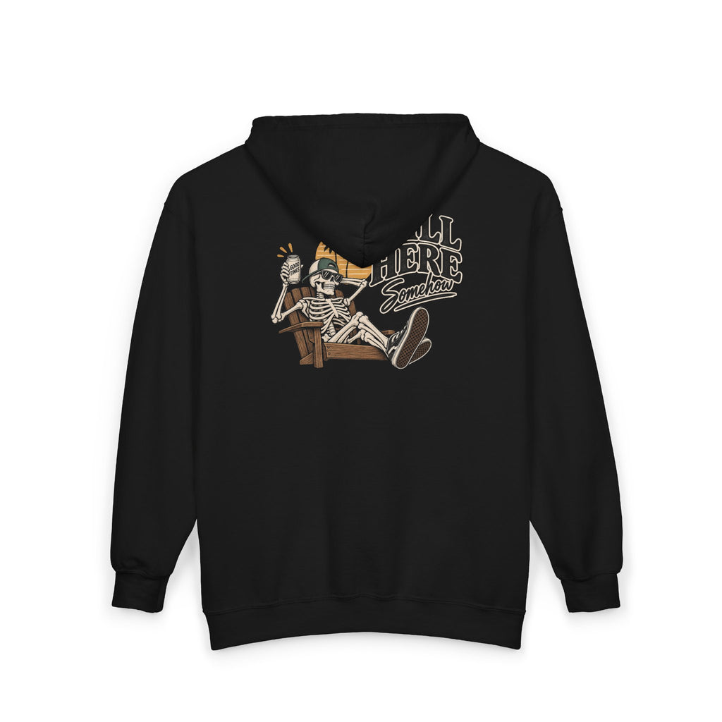 Still Here Somehow - Full-Zip Hooded Sweatshirt