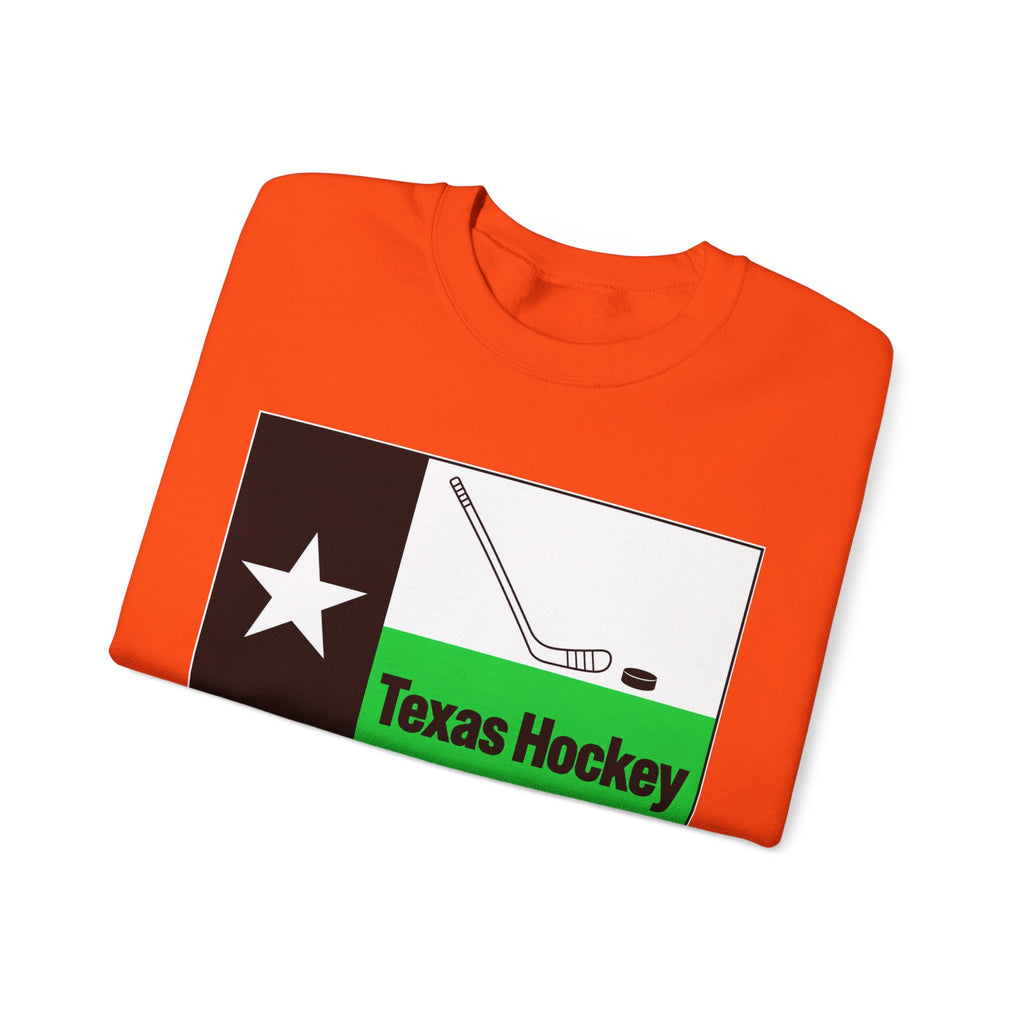 Texas Hockey Flag - Crewneck Sweatshirt