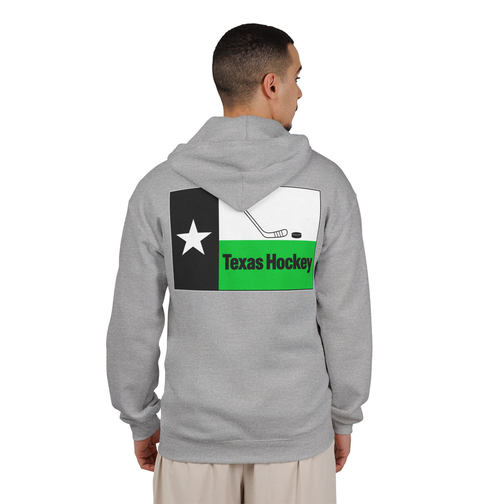 Texas Hockey Flag - Full-Zip Hooded Sweatshirt