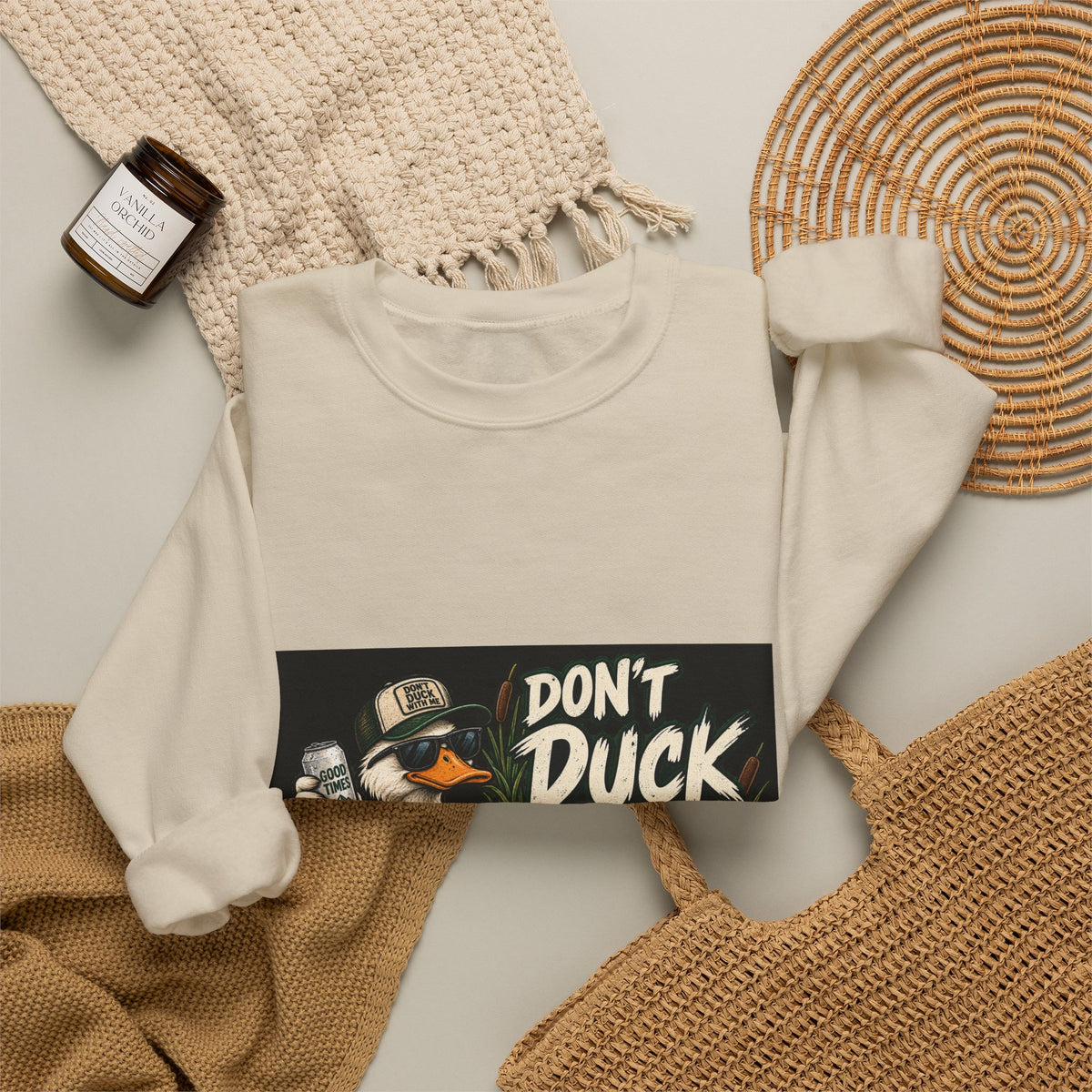 Duck With Me Camo - Crewneck Sweatshirt