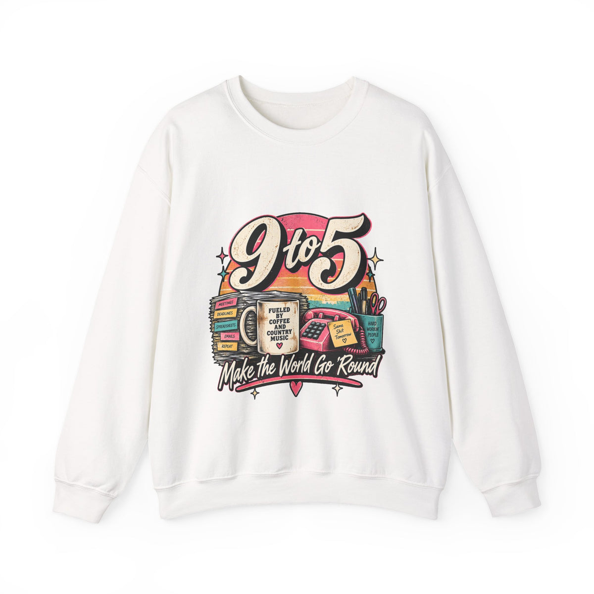 9to5 Make the World Go Round - Crewneck Sweatshirt