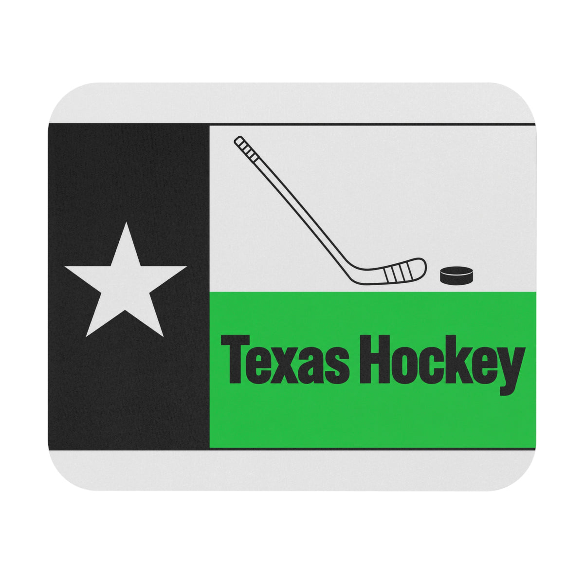 Texas Hockey Flag - Mouse Pad