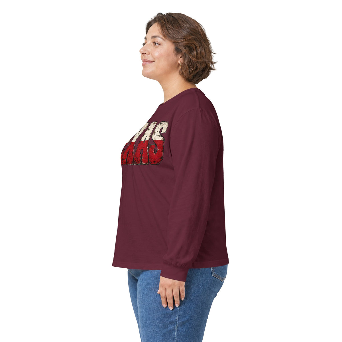 Texas Flag Block Letters - Unisex Ultra Cotton Long Sleeve Tee