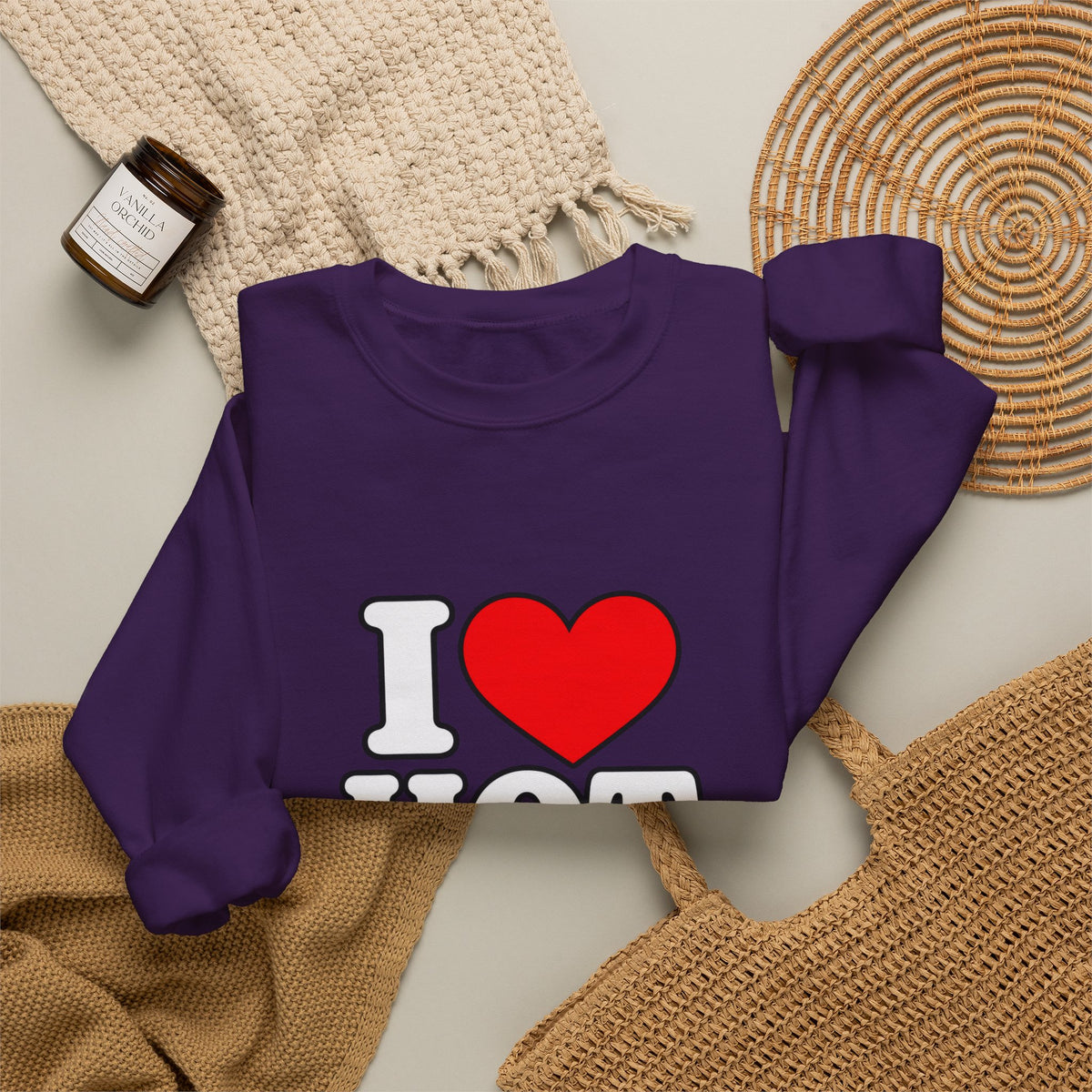 I Love Hot Dads - Crewneck Sweatshirt