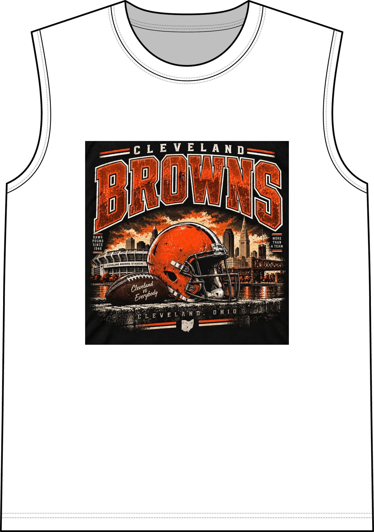 Cleveland Browns Skyline - Classic Tank