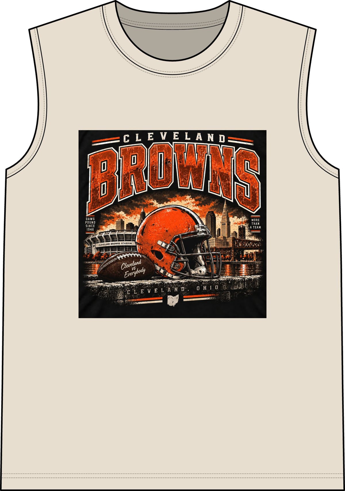 Cleveland Browns Skyline - Classic Tank