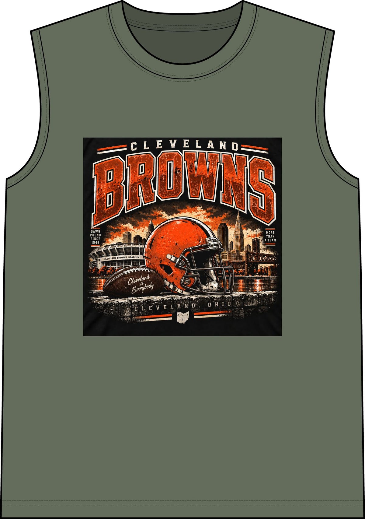 Cleveland Browns Skyline - Classic Tank