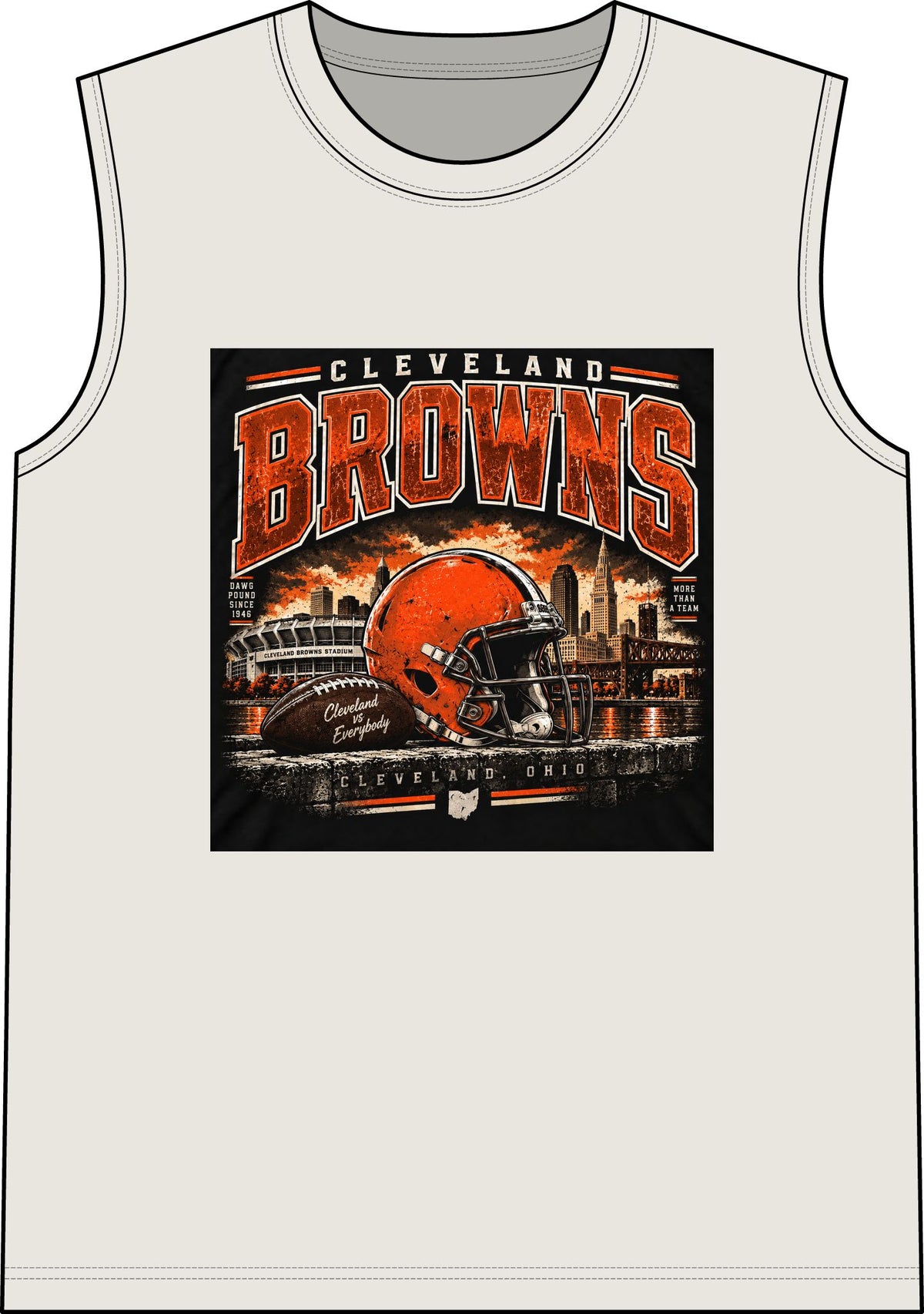 Cleveland Browns Skyline - Classic Tank