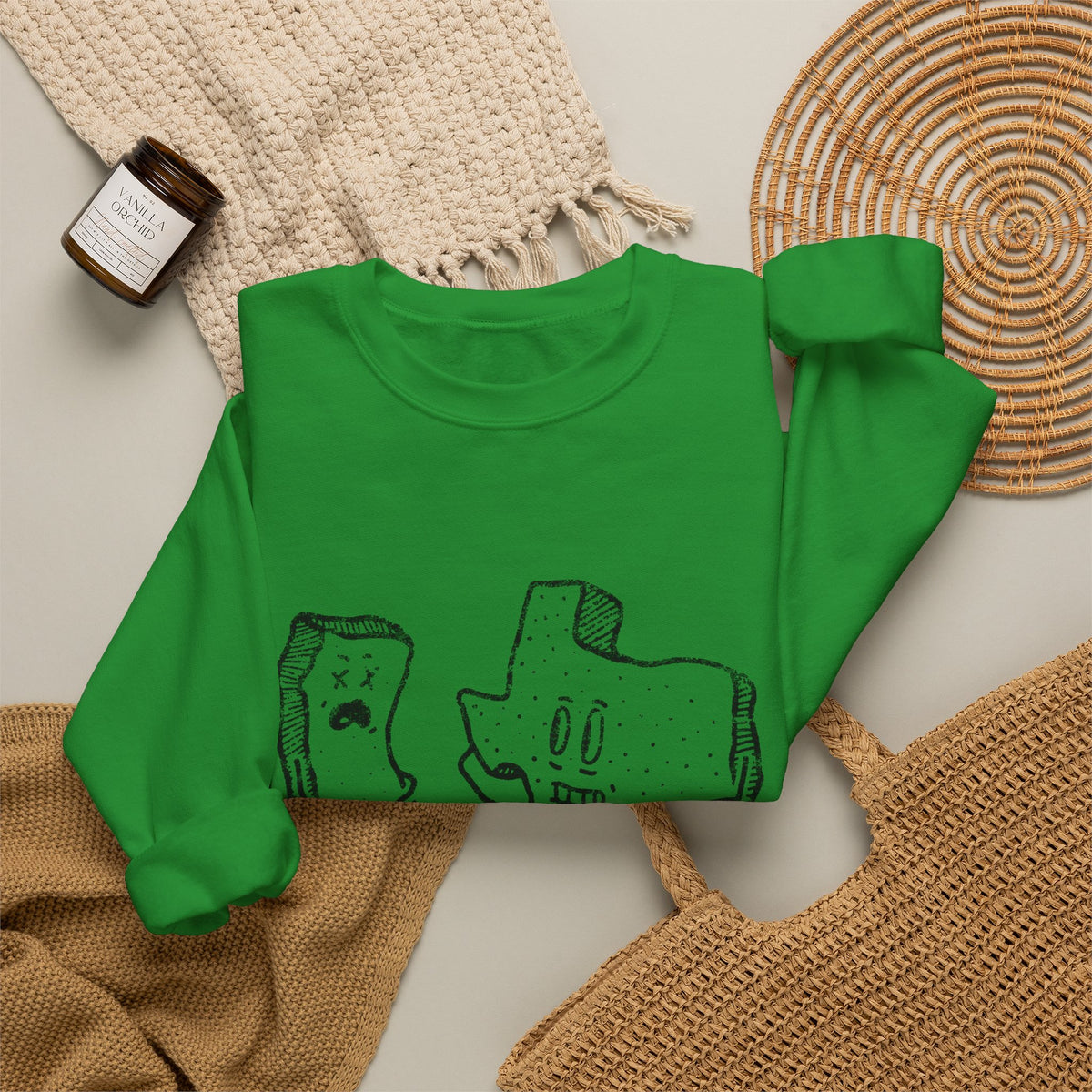 Texas v California - Crewneck Sweatshirt