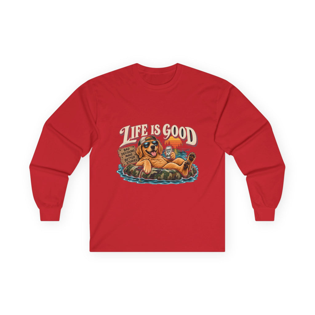 Life is Good Floatin' - Unisex Ultra Cotton Long Sleeve Tee
