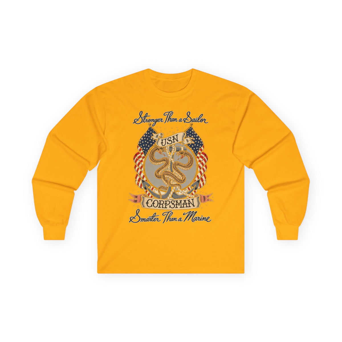 Corpsman Pride Crest - Unisex Ultra Cotton Long Sleeve Tee