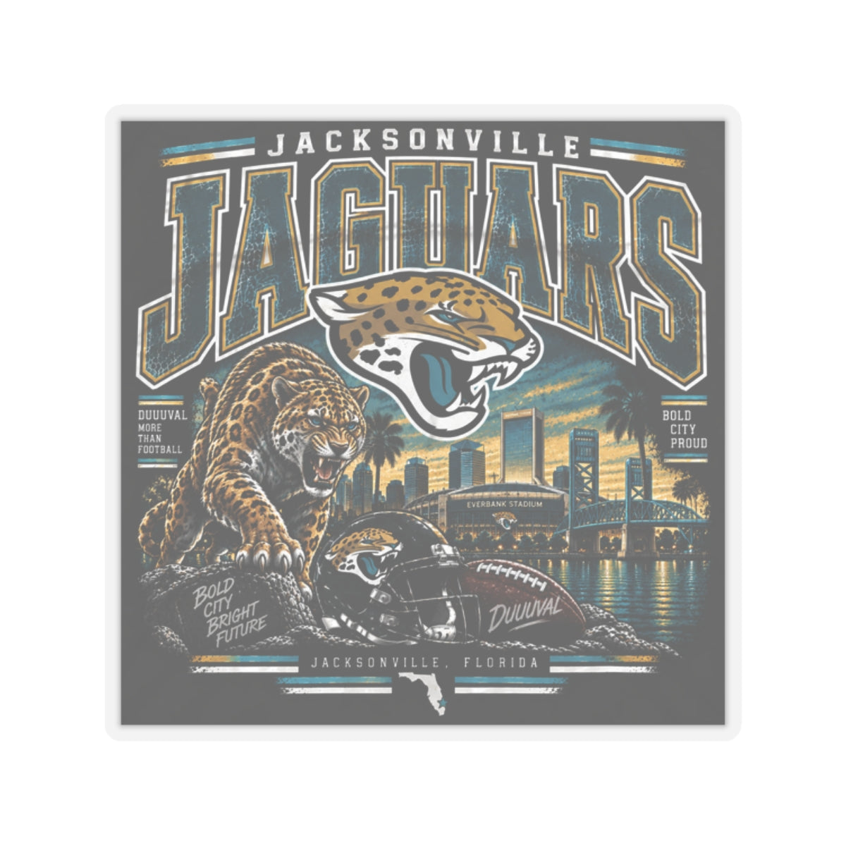 Jacksonville Jaguars - Kiss-Cut Sticker