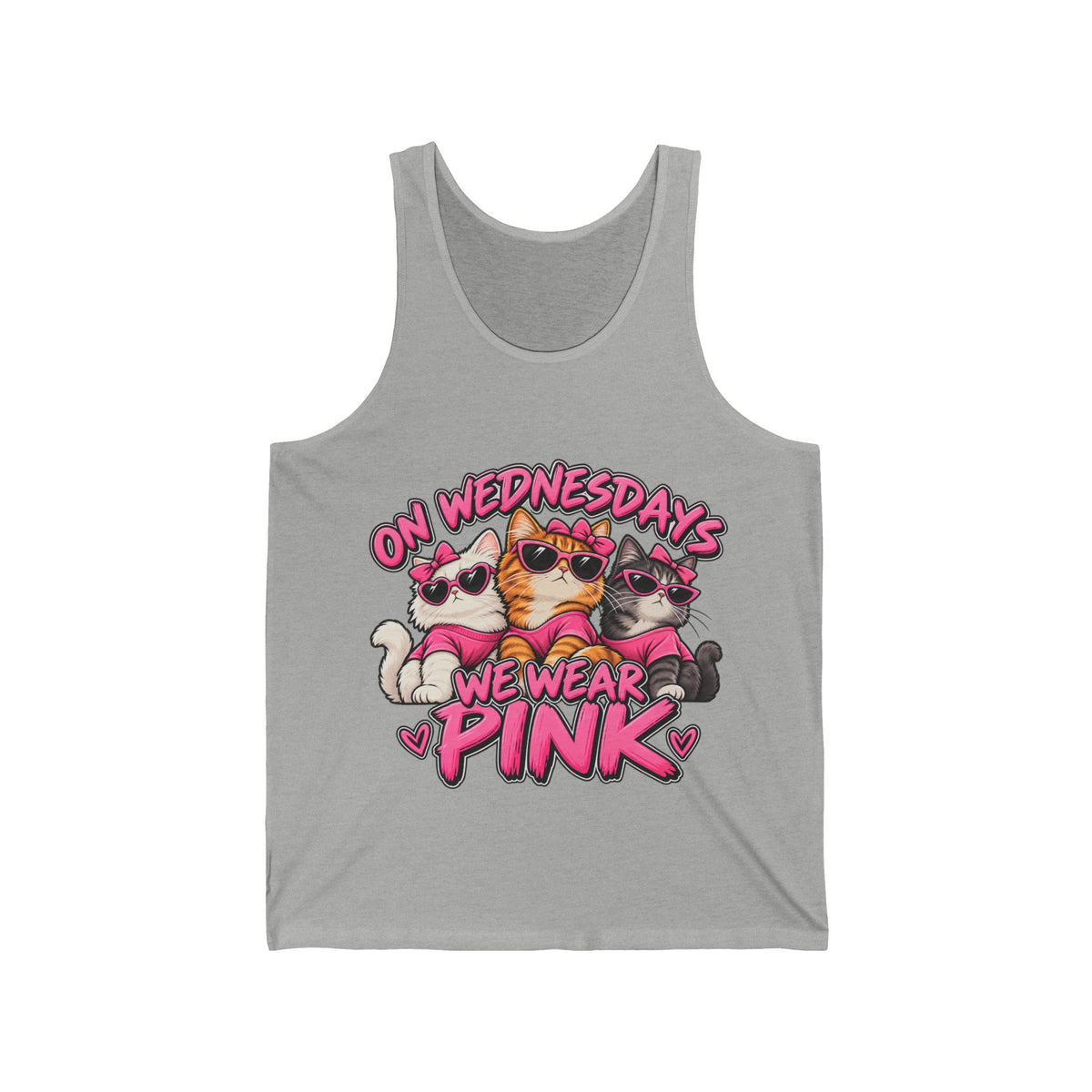 On Wednesdays We Wear Pink - Athletic Tank