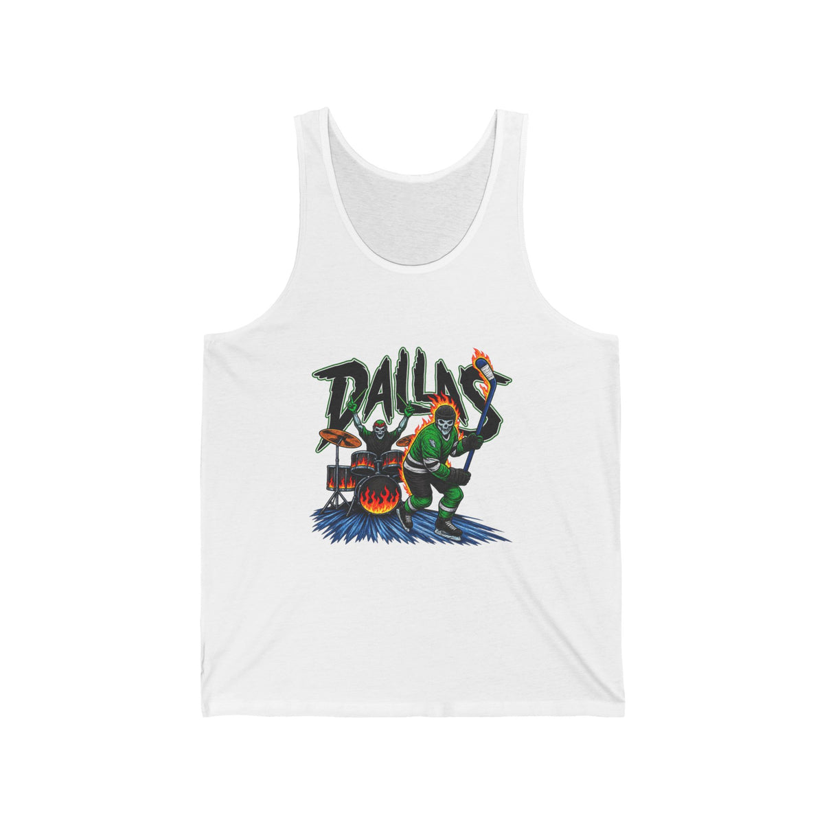 Dallas Stars Skeleton - Athletic Tank