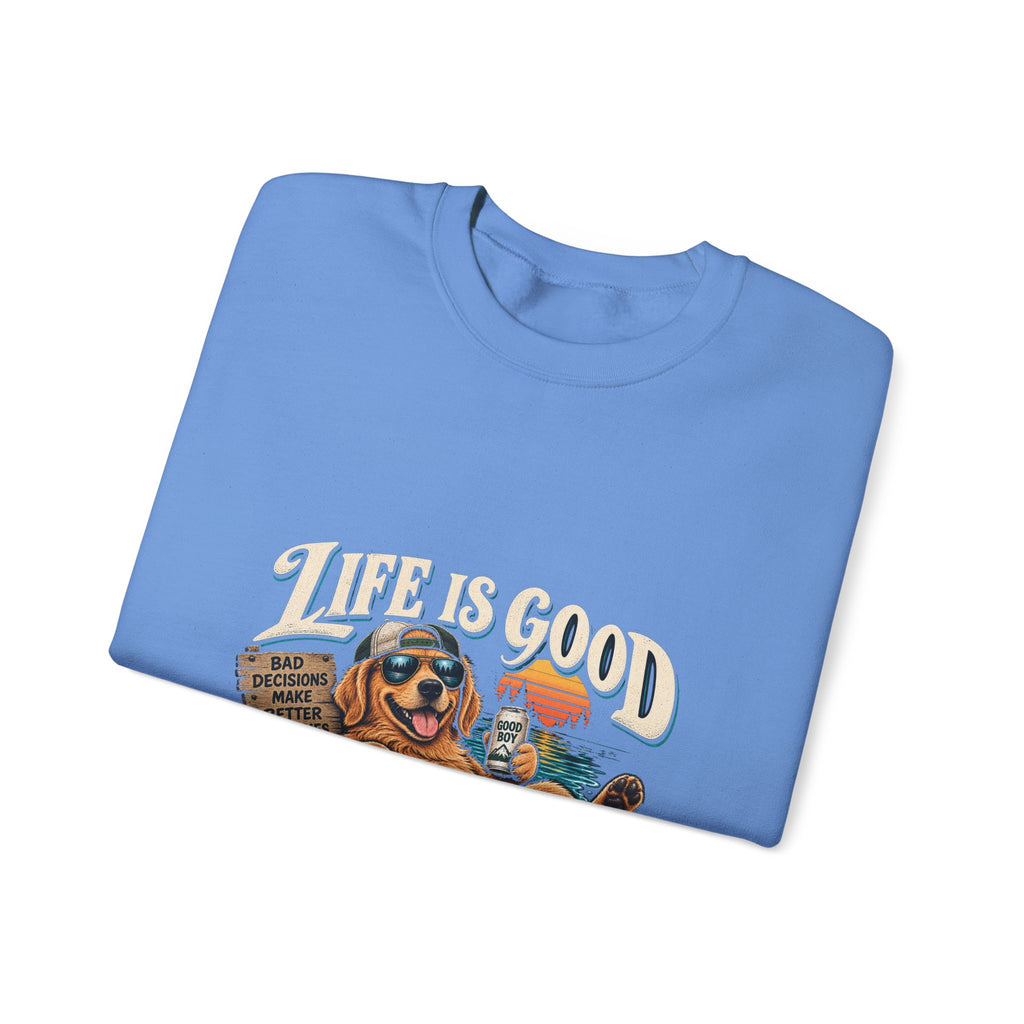 Life is Good Floatin' - Crewneck Sweatshirt
