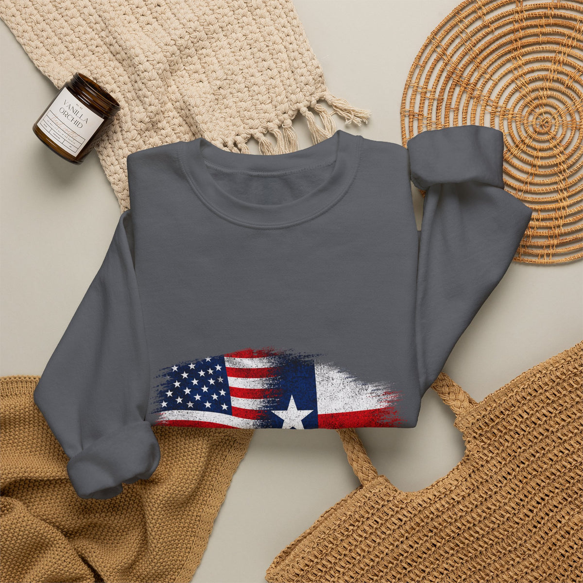 American by Birth, Texan by Choice - Crewneck Sweatshirt