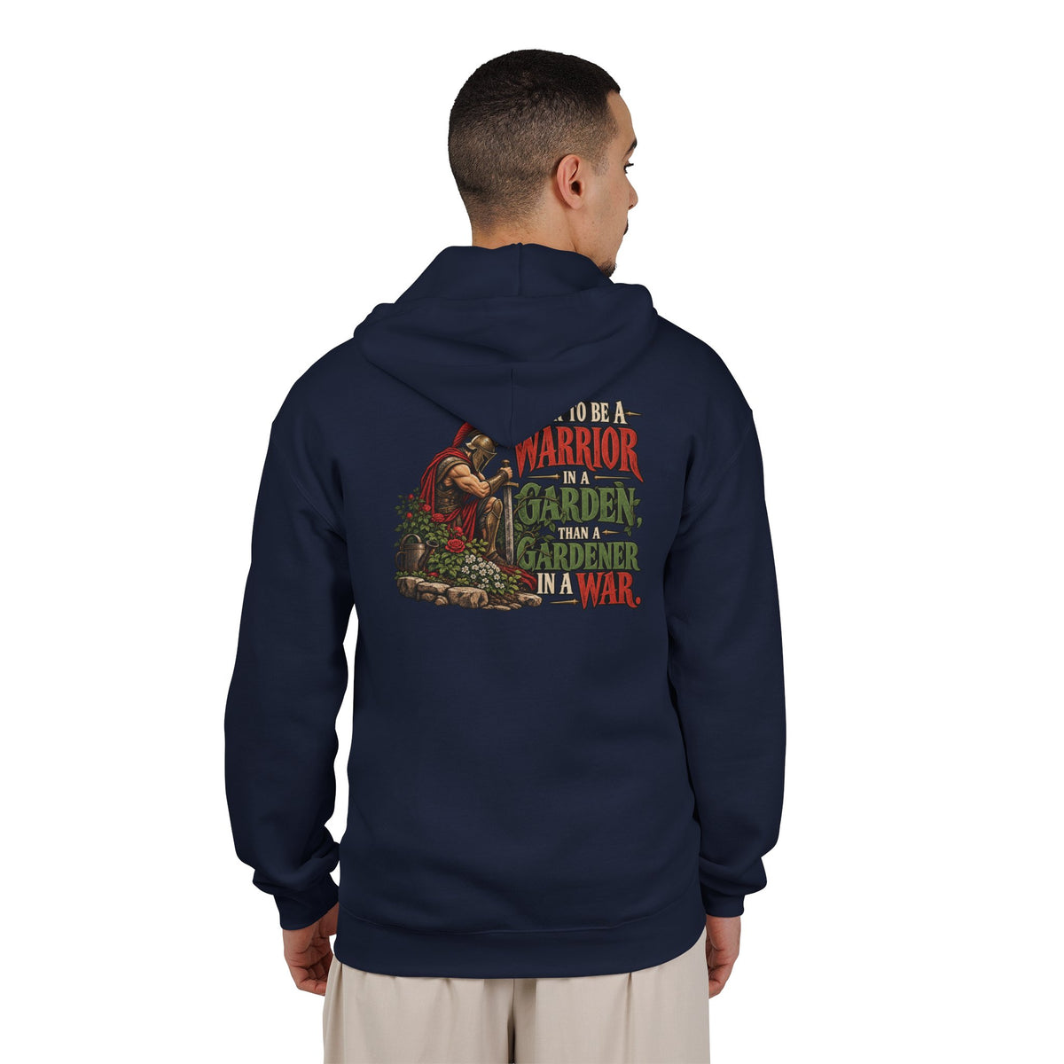 Warrior In A Garden - Full-Zip Hooded Sweatshirt