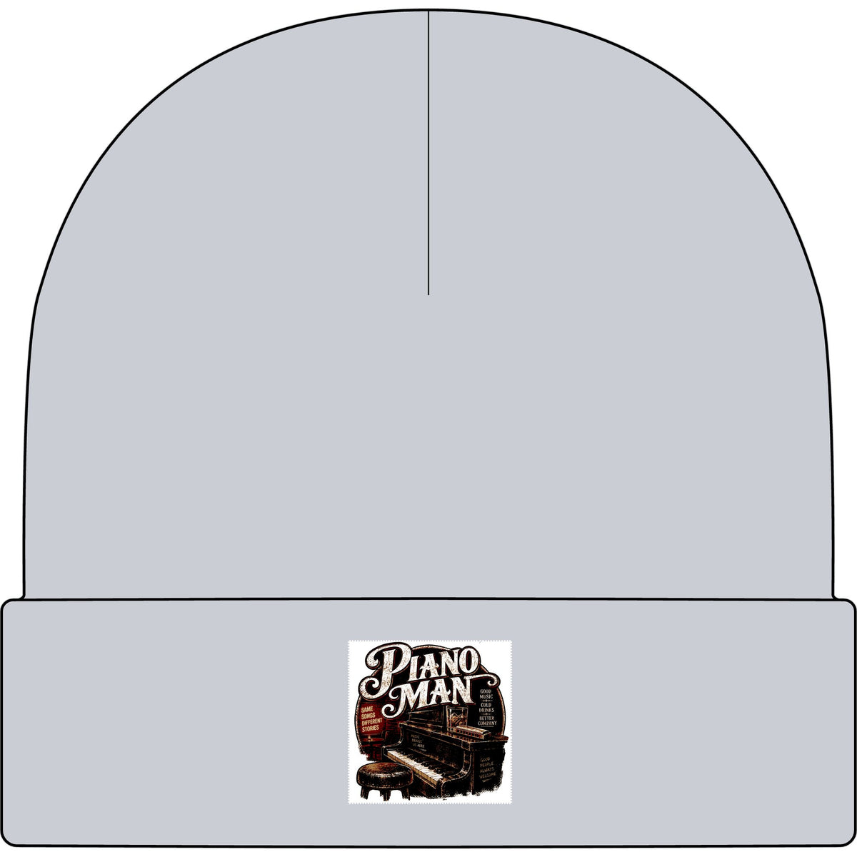 Piano Man Retro Bar - AS Colour 1107 Cuff Beanie