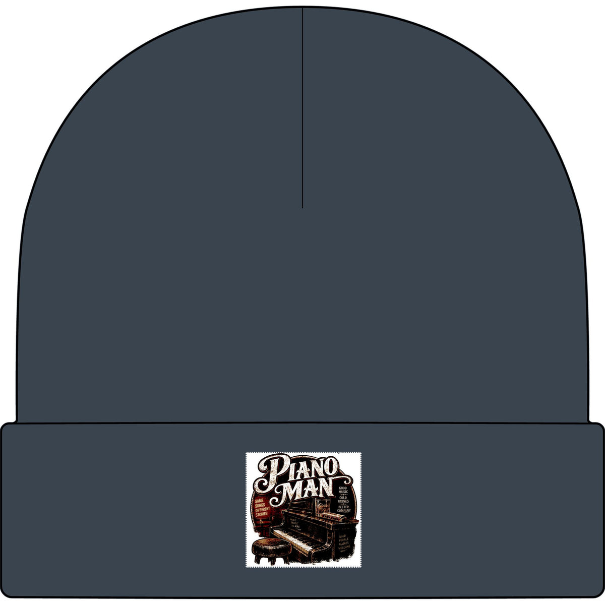 Piano Man Retro Bar - AS Colour 1107 Cuff Beanie