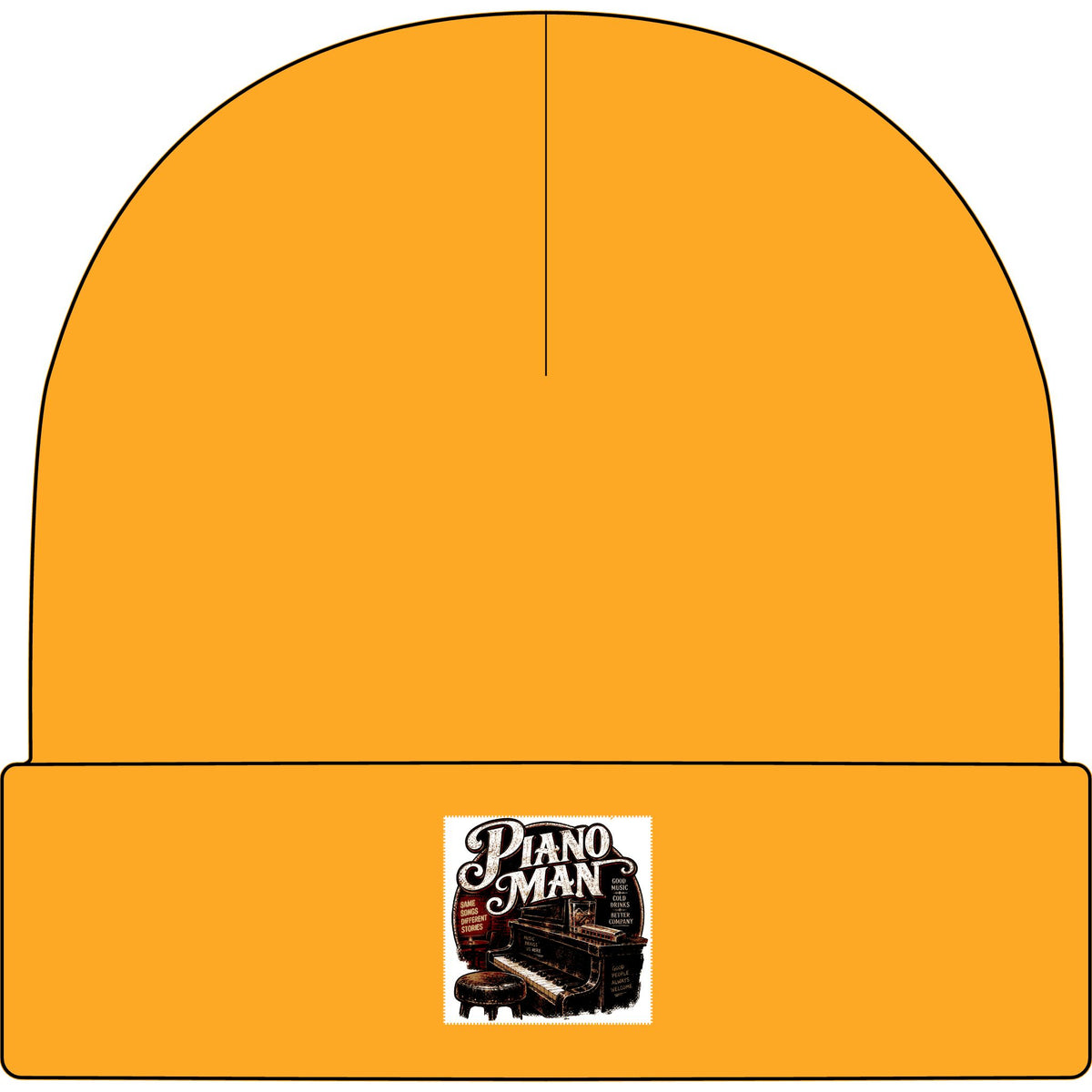 Piano Man Retro Bar - AS Colour 1107 Cuff Beanie