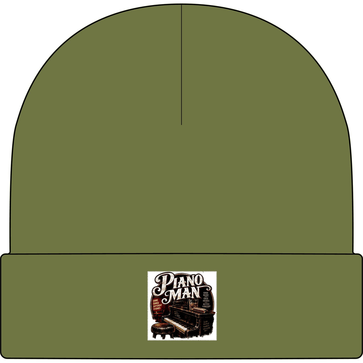 Piano Man Retro Bar - AS Colour 1107 Cuff Beanie