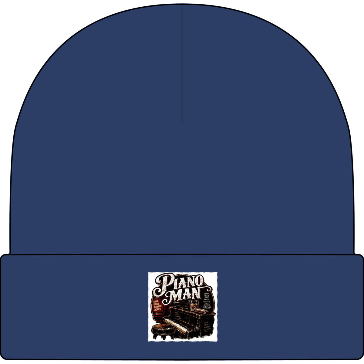Piano Man Retro Bar - AS Colour 1107 Cuff Beanie