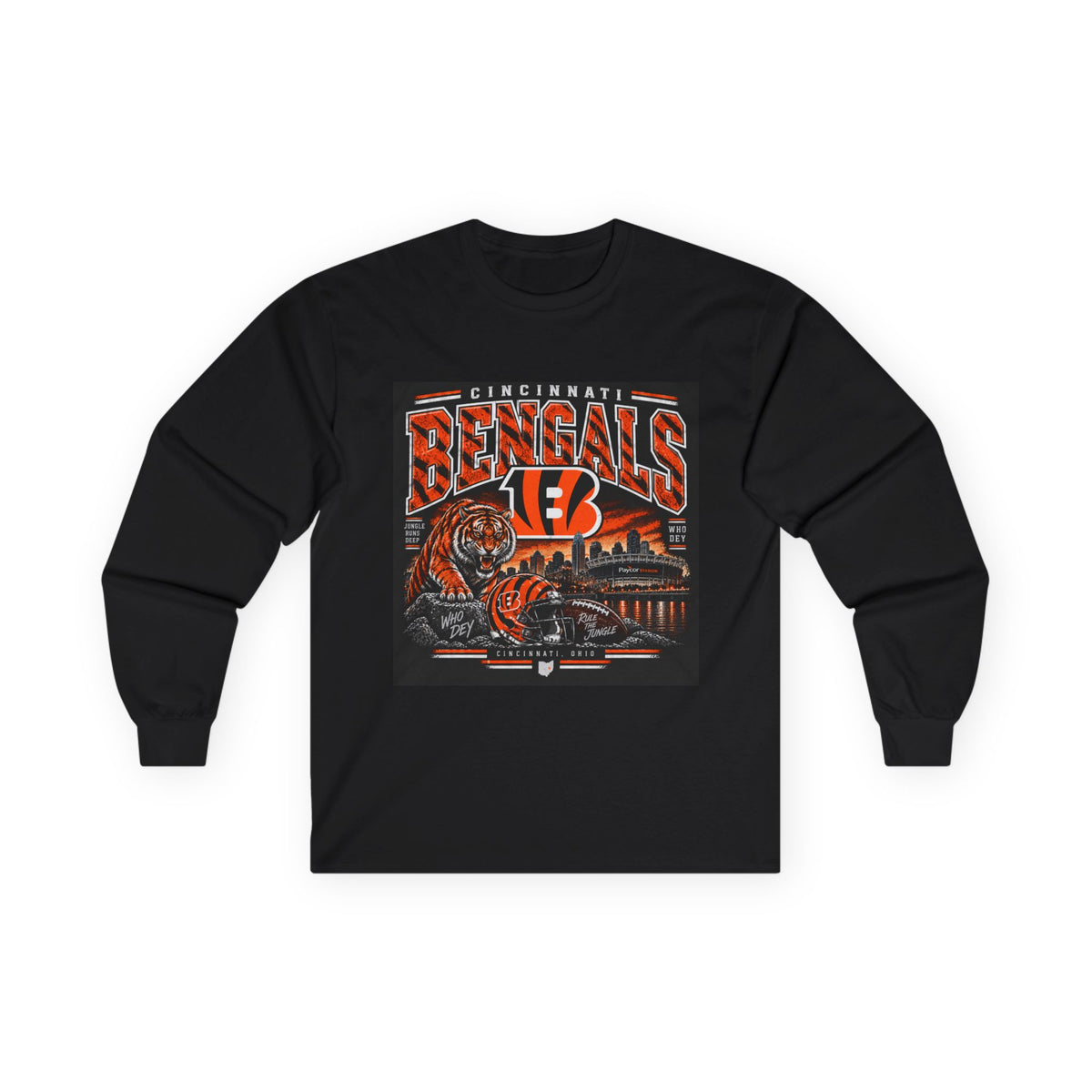 Cincinnati Bengals Jungle Reign - Unisex Ultra Cotton Long Sleeve Tee