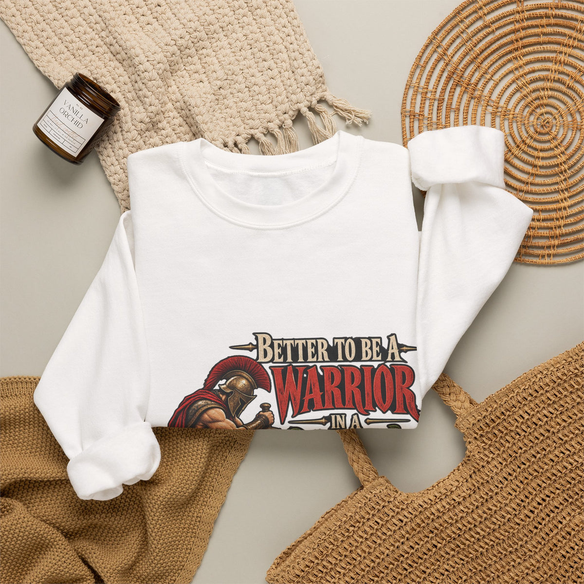 Warrior In A Garden - Crewneck Sweatshirt
