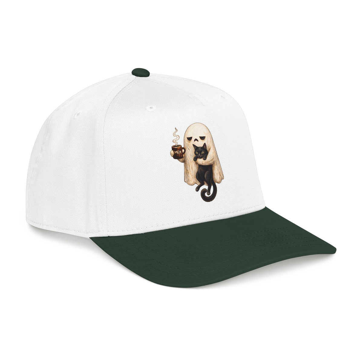 Meh Ghost and Black Cat - OTTO Baseball Hat