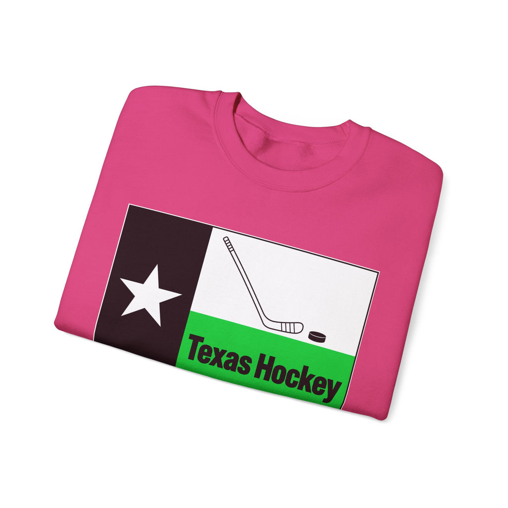 Texas Hockey Flag - Crewneck Sweatshirt