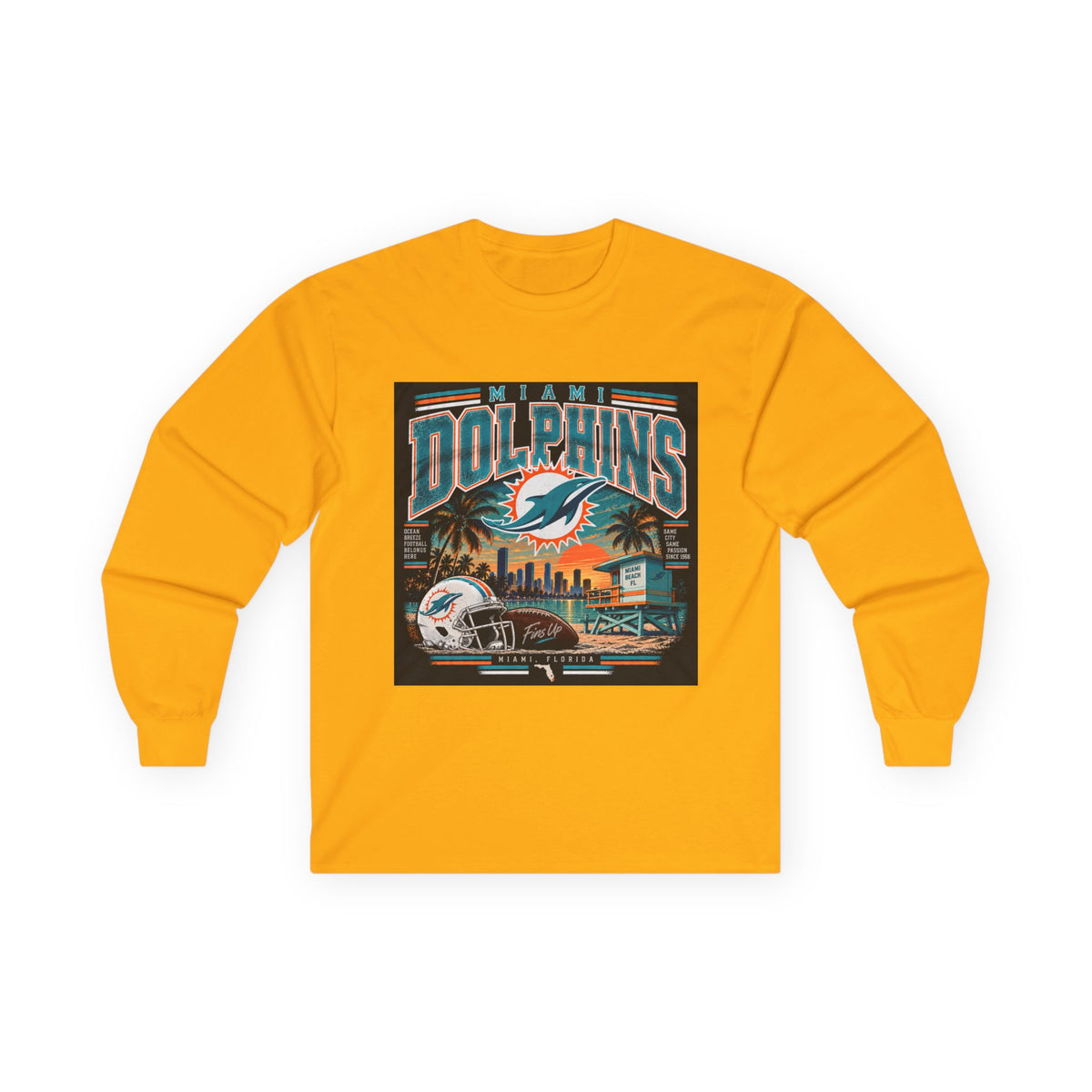 Miami Dolphins Paradise - Unisex Ultra Cotton Long Sleeve Tee
