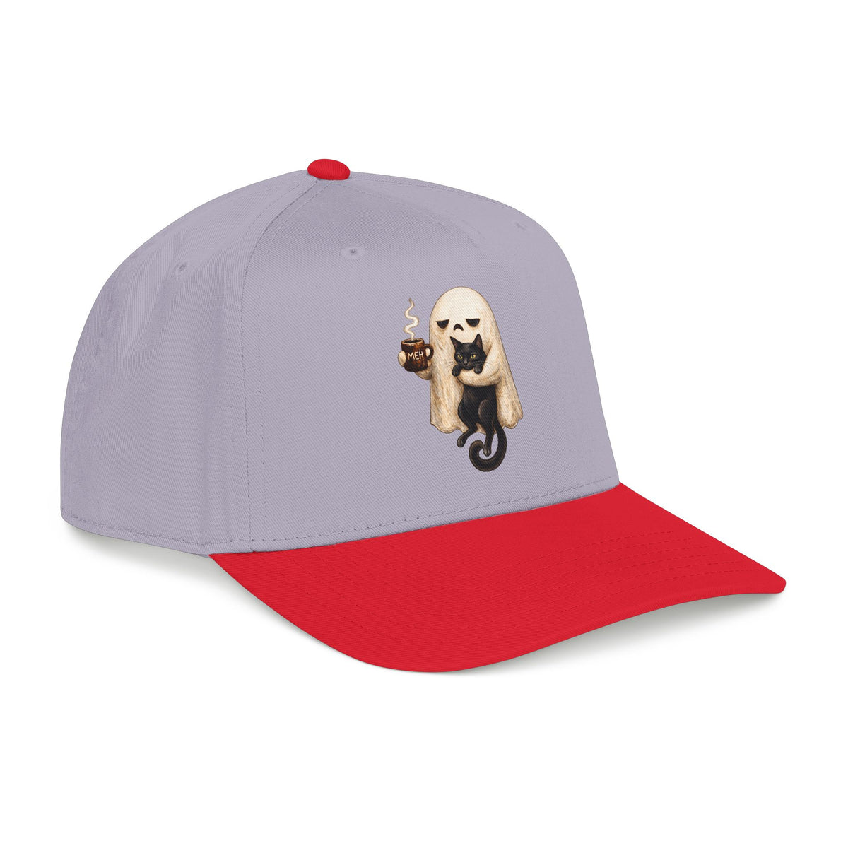 Meh Ghost and Black Cat - OTTO Baseball Hat