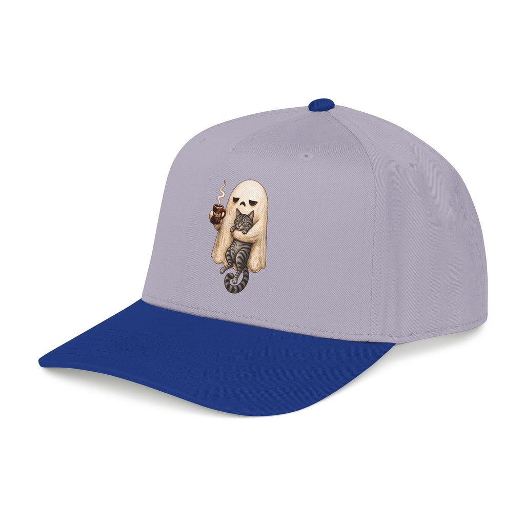 Meh Ghost and Gray Tabby Cat - OTTO Baseball Hat