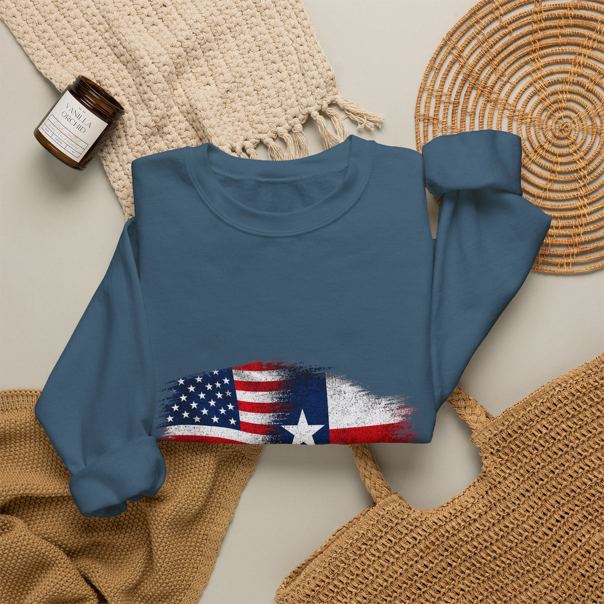 American by Birth, Texan by Choice - Crewneck Sweatshirt