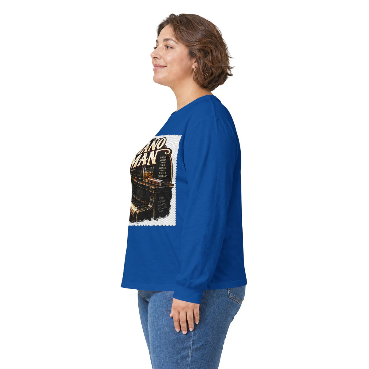 Piano Man Retro Bar - Unisex Ultra Cotton Long Sleeve Tee