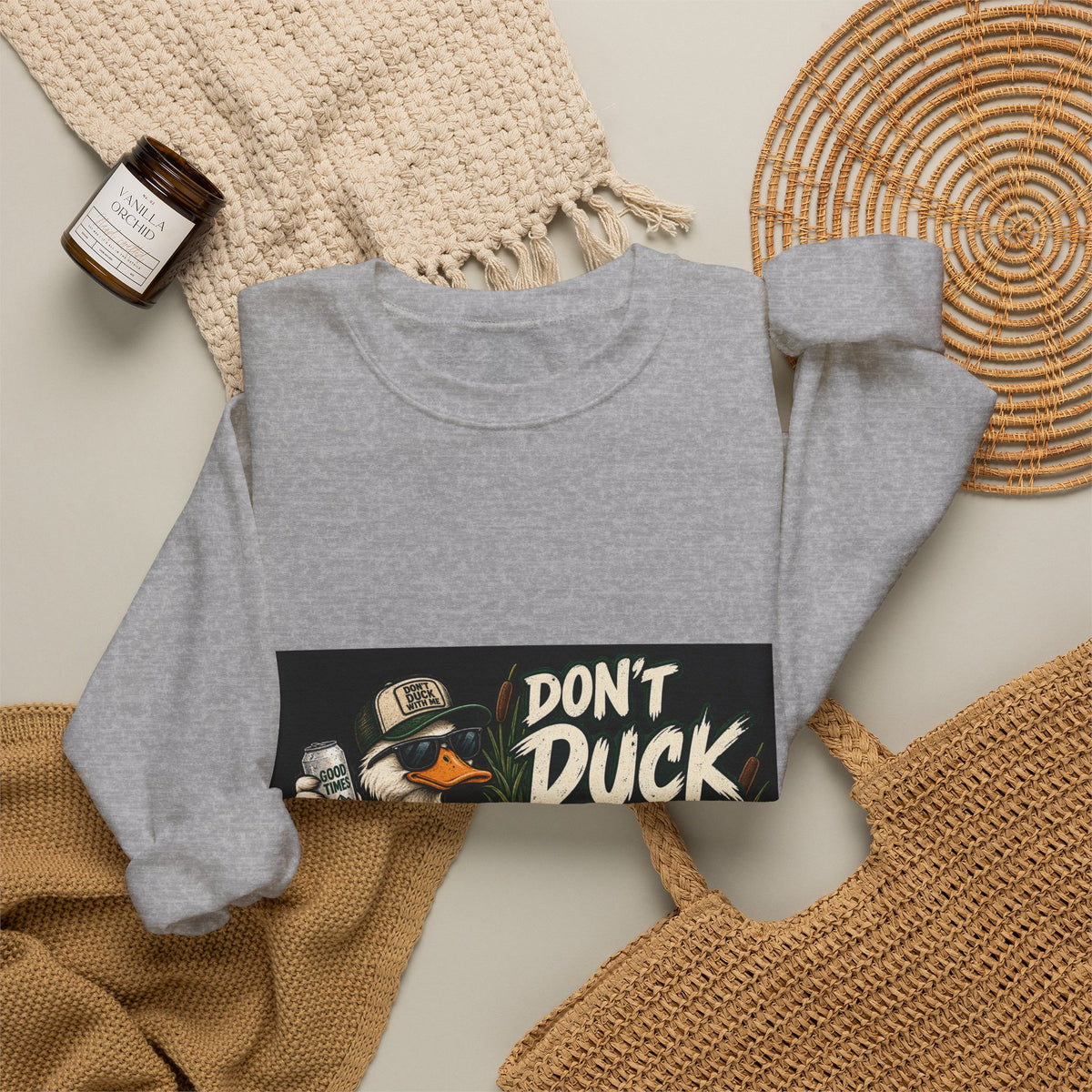 Duck With Me Camo - Crewneck Sweatshirt
