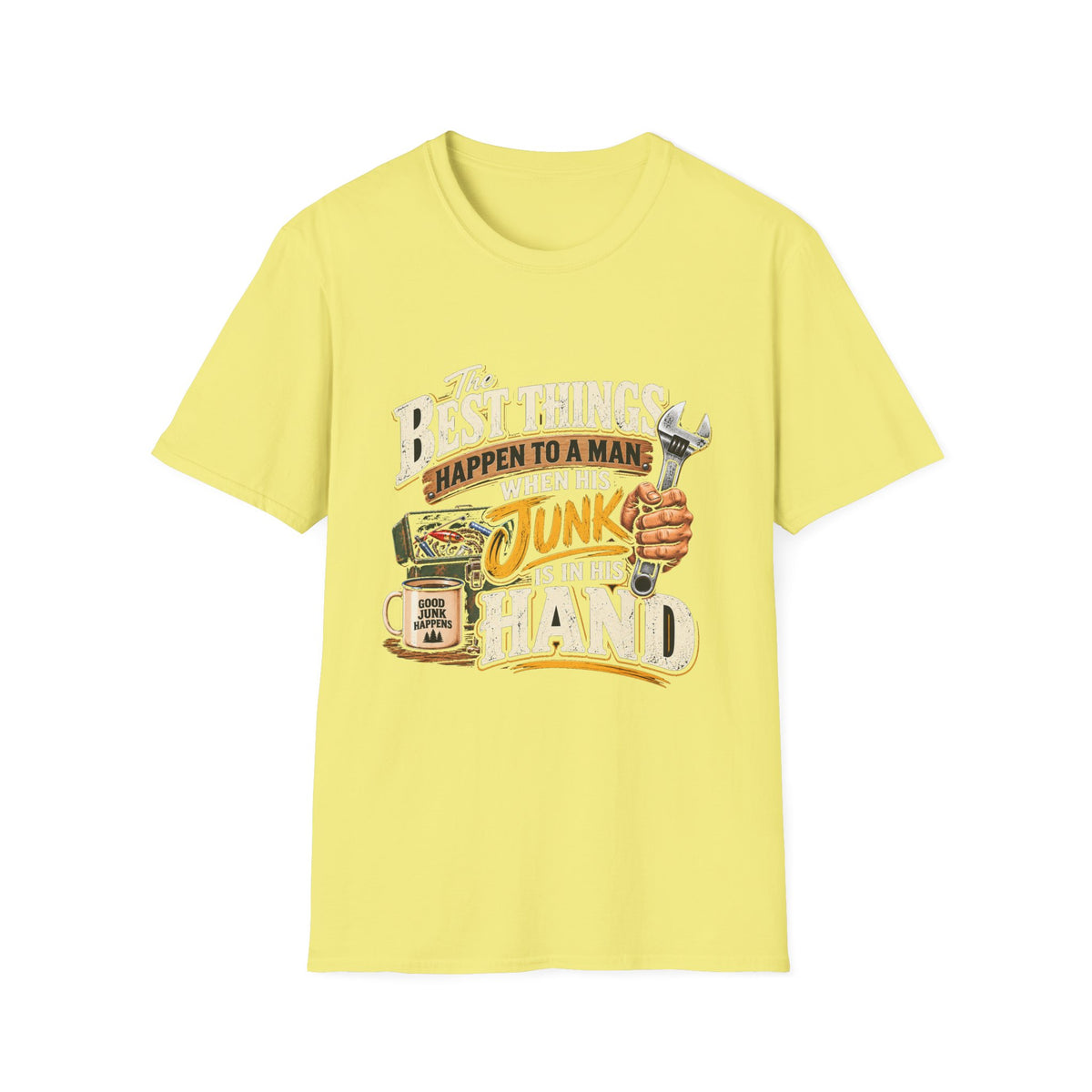 Best Things Happen in a Man's Hand - Classic Tee