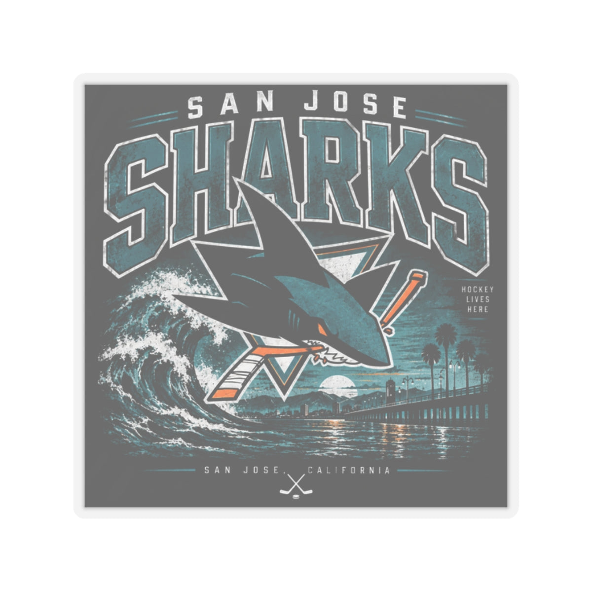 San Jose Sharks - Kiss-Cut Sticker