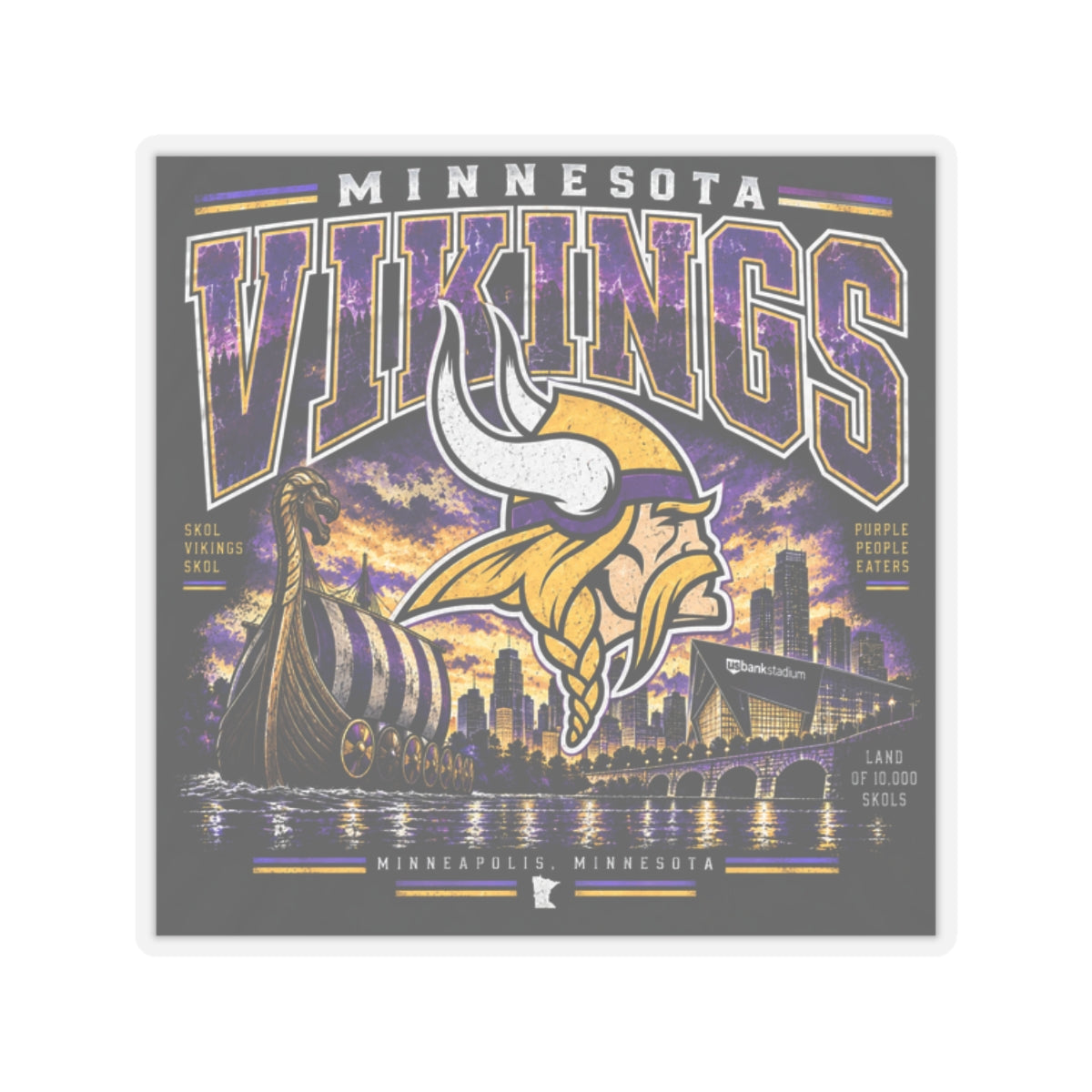 Minnesota Vikings - Kiss-Cut Sticker