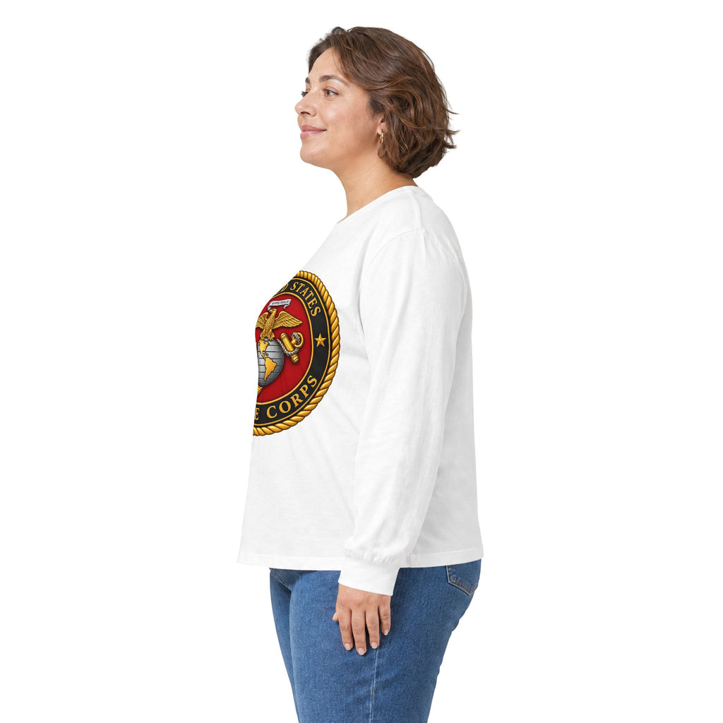 U.S. Marine Corps Emblem - Unisex Ultra Cotton Long Sleeve Tee
