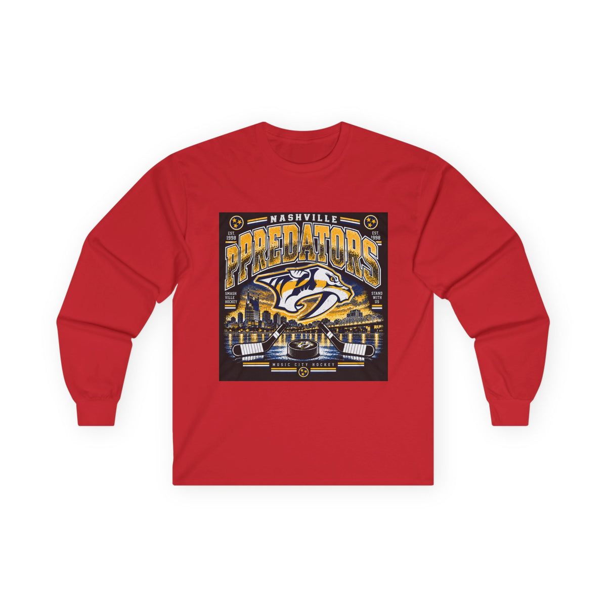 Nashville Predators Music City - Unisex Ultra Cotton Long Sleeve Tee