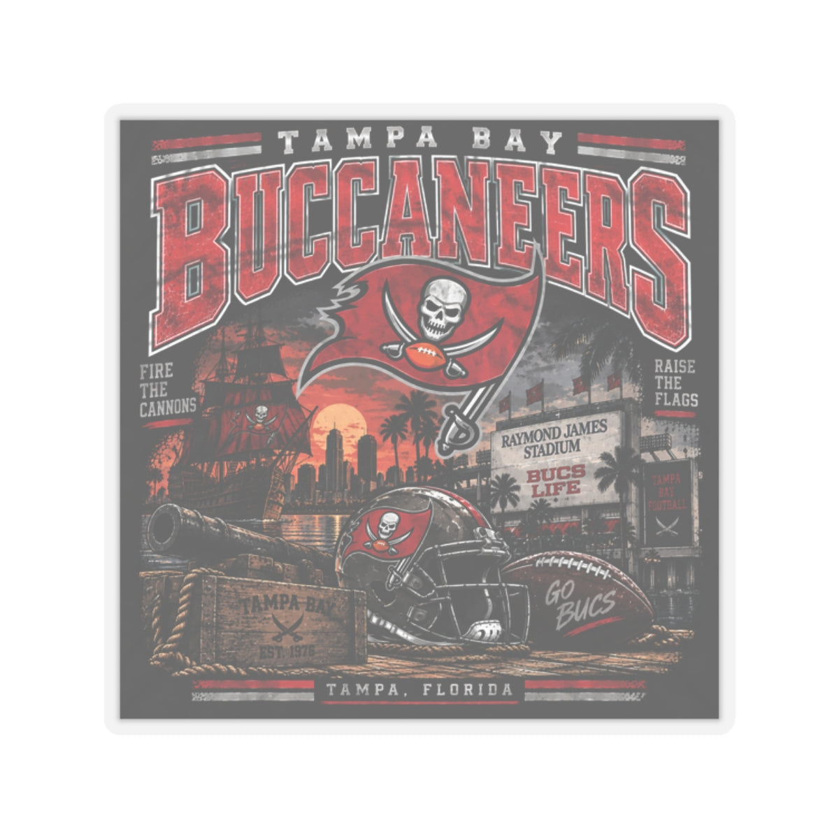 Tampa Bay Buccaneers - Kiss-Cut Sticker
