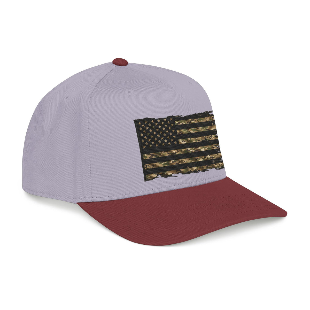 Black and Multicam American Flag - OTTO Baseball Hat