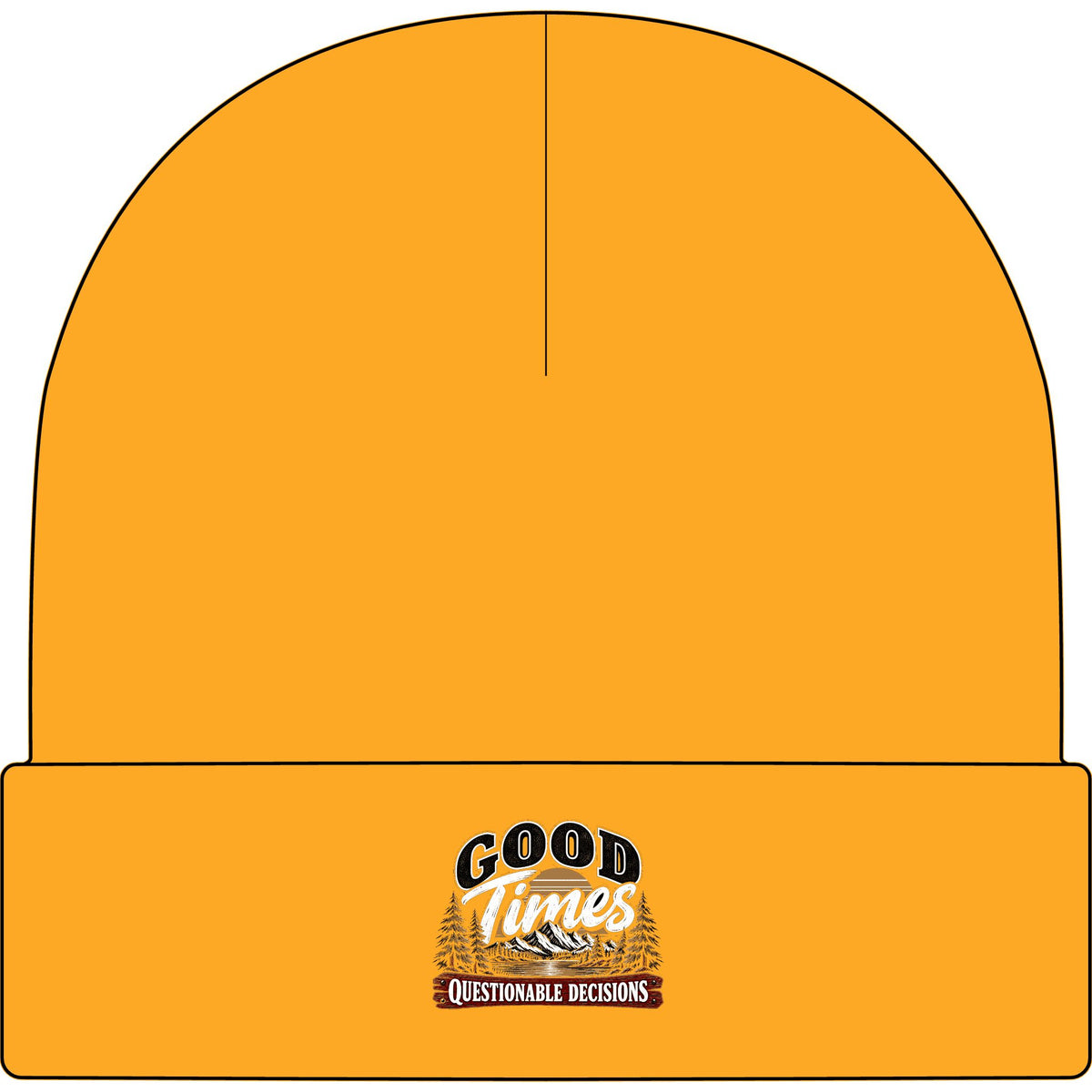 Good Times Questionable Decisions - AS Colour 1107 Cuff Beanie