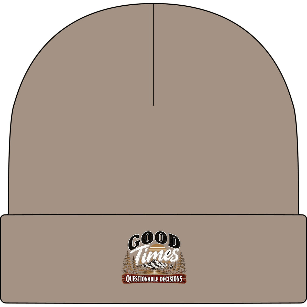 Good Times Questionable Decisions - AS Colour 1107 Cuff Beanie