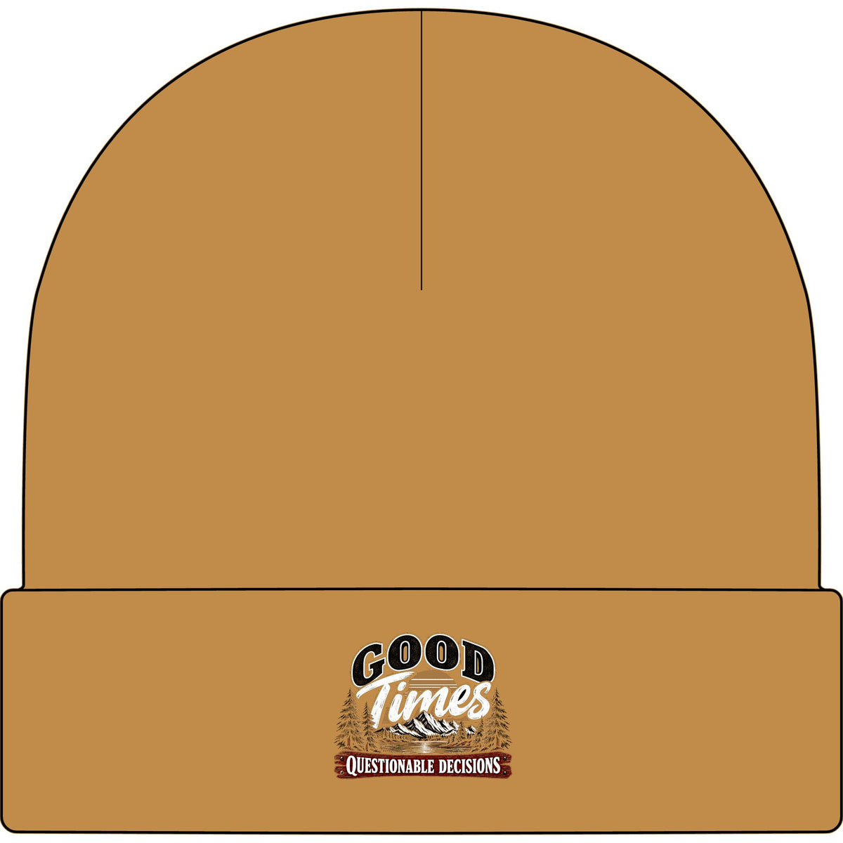 Good Times Questionable Decisions - AS Colour 1107 Cuff Beanie